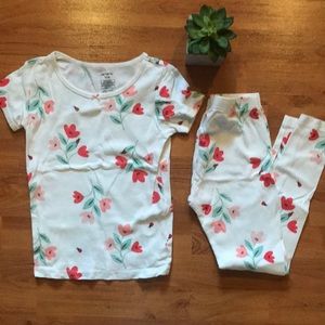Carters 100% cotton girl pajama set